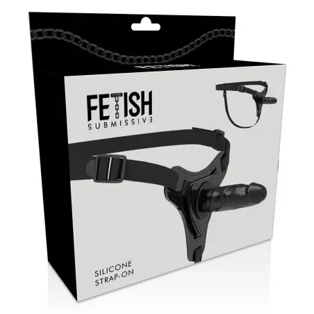 Silicona Negro Realistic 15 cm | Fetish Submissive Harness