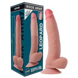 ROCKARMY - LEOPARD DILDO REALISTA DUAL DENSITY 23 CM -O- 4.77 CM ROCK ARMY