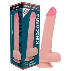 ROCKARMY - KINGCOBRA DILDO REALÍSTICO LIQUID SILICONE 24 CM -O- 4.77 CM ROCK ARMY