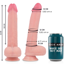 ROCKARMY - KINGCOBRA DILDO REALÍSTICO LIQUID SILICONE 24 CM -O- 4.77 CM ROCK ARMY 2