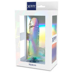 X RAY - CLEAR DILDO REALISTA TRANSPARENTE 15.5 CM -O- 3.5 CM X RAY 2