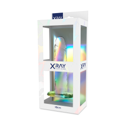 X RAY - CLEAR DILDO TRANSPARENTE 18 CM -O- 4 CM X RAY 2