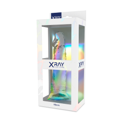 X RAY - CLEAR DILDO TRANSPARENTE 19 CM -O- 4 CM X RAY 2