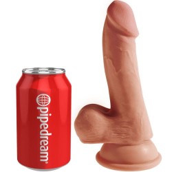 KING COCK - PLUS 3D DILDO CON TESTÍCULOS 17 CM KING COCK PLUS 2