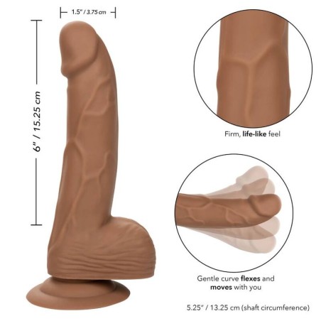 CALEXOTICS - SILICONE STUDS 15.24 CM BROWN CALEXOTICS
