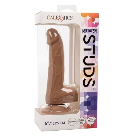 CALEXOTICS - SILICONE STUDS 15.24 CM BROWN CALEXOTICS