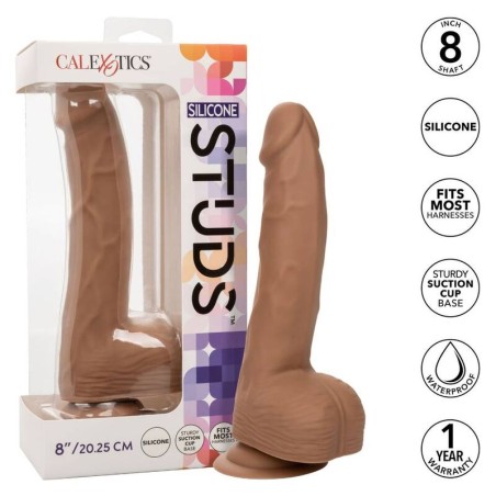 CALEXOTICS - SILICONE STUDS 20.32 CM BROWN CALEXOTICS