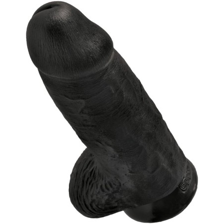 KING COCK - PENE REALÍSTICO CHUBBY 23 CM NEGRO KING COCK