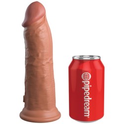 KING COCK - ÉLITE DILDO REALÍSTICO SILICONA 20.3 CM CARAMELO KING COCK