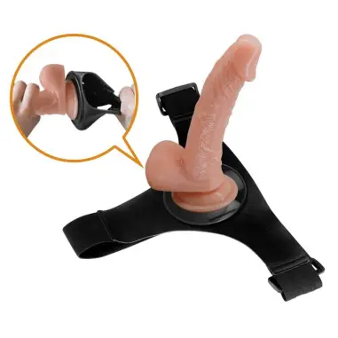 Harness Briefs Arnés Universal con Dildo Kevin 19 cm Natural