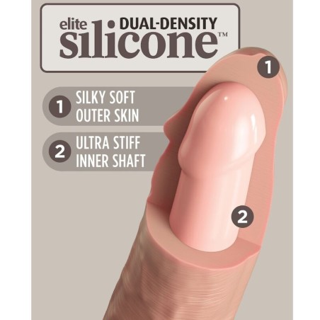 KING COCK - ÉLITE DILDO REALÍSTICO SILICONA 20.3 CM KING COCK