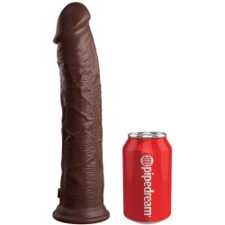 KING COCK - ÉLITE DILDO REALÍSTICO SILICONA 28 CM MARRON KING COCK