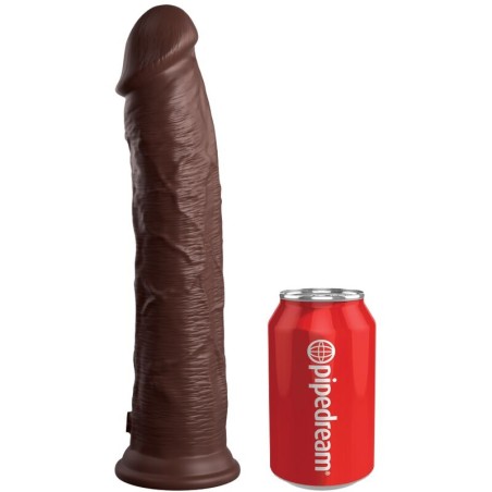 KING COCK - ÉLITE DILDO REALÍSTICO SILICONA 28 CM MARRON KING COCK