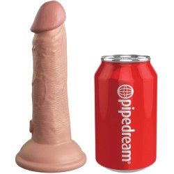 KING COCK - ÉLITE DILDO REALÍSTICO VIBRADOR & SILICONA 15.2 CM KING COCK