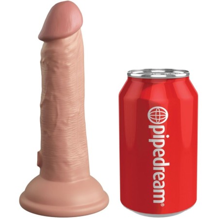 KING COCK - ÉLITE DILDO REALÍSTICO VIBRADOR & SILICONA 15.2 CM KING COCK