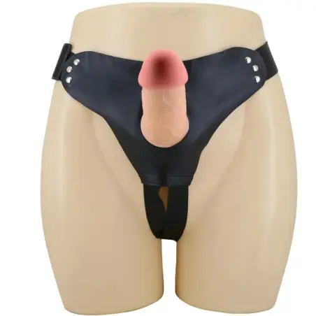 Mavis Harness Briefs Universal con Dildo 19 cm Natural