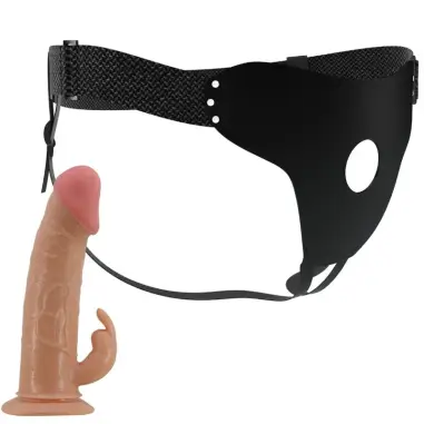 Mavis Harness Briefs Universal con Dildo 19 cm Natural