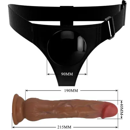 Kyton Harness Briefs Universal con Dildo Squirting 19 cm