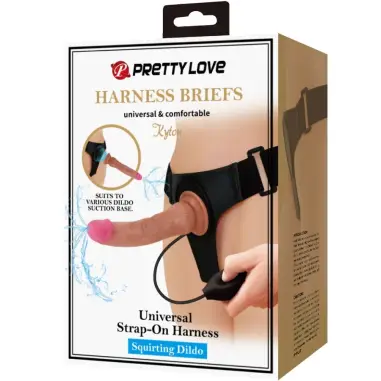 Kyton Harness Briefs Universal con Dildo Squirting 19 cm