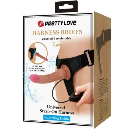 Kyton Harness Briefs Universal con Dildo Squirting 19 cm