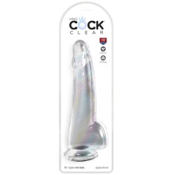 KING COCK - CLEAR DILDO CON TESTÍCULOS 19 CM TRANSPARENTE KING COCK 2