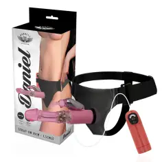 HARNESS ATTRACTION - ARNÉS  DANIEL CON VIBRACIÓN Y ROTACIÓN 18 CM -O- 3.5 CM 2