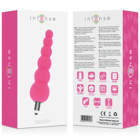INTENSE - SNOOPY 7 SPEEDS SILICONE ROSA INTENSO INTENSE ANAL TOYS