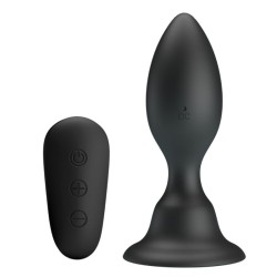 MR PLAY - PLUG ANAL CON VIBRACIÓN NEGRO CONTROL REMOTO MR PLAY