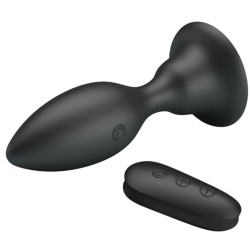MR PLAY - PLUG ANAL CON VIBRACIÓN NEGRO CONTROL REMOTO MR PLAY 2