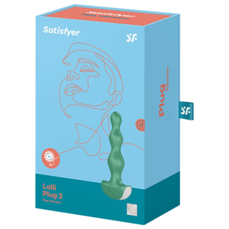 SATISFYER - LOLLI PLUG 2 PLUG VIBRATOR VERDE SATISFYER PLUGS