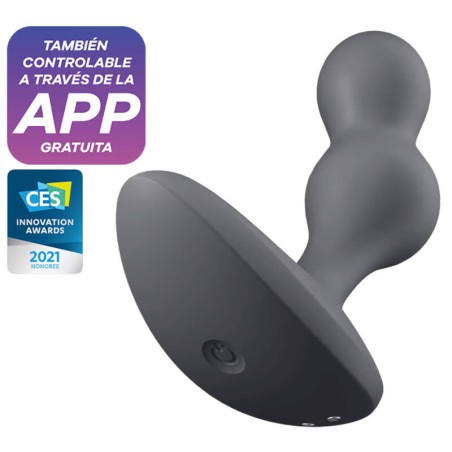 SATISFYER - DEEP DIVER PLUG VIBRADOR APP GRIS SATISFYER CONNECT