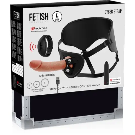 Arnés con Dildo y Bala Control Remoto Tecnología Watchme L