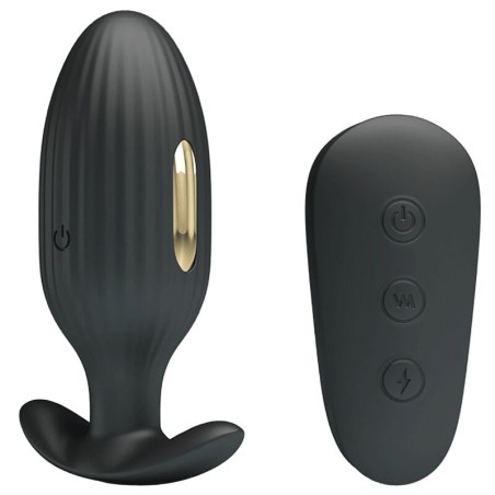 PRETTY LOVE - KELLY PLUG ANAL VIBRADOR RECARGABLE NEGRO PRETTY LOVE BOTTOM