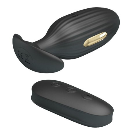 PRETTY LOVE - KELLY PLUG ANAL VIBRADOR RECARGABLE NEGRO PRETTY LOVE BOTTOM