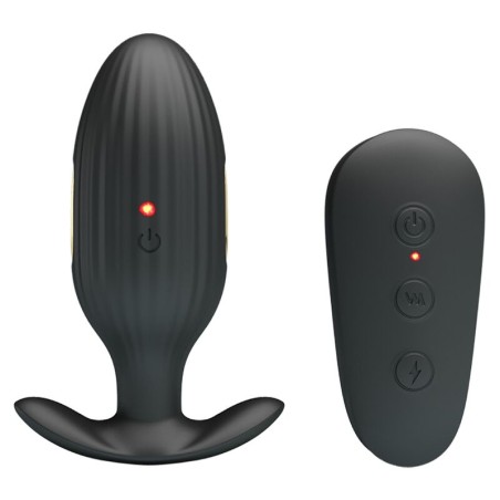 PRETTY LOVE - KELLY PLUG ANAL VIBRADOR RECARGABLE NEGRO PRETTY LOVE BOTTOM