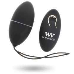 WOMANVIBE - ALSAN HUEVO CONTROL REMOTO NEGRO SILICONA NEGRO WOMANVIBE