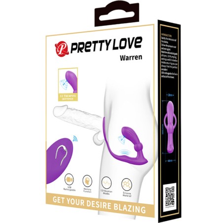 PRETTY LOVE - WARREN ANILLO & VIBRADOR ANAL VIOLETA PRETTY LOVE BOTTOM