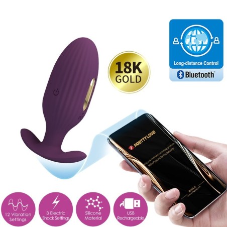 PRETTY LOVE - JEFFERSON PLUG ANAL CONTROLADO POR APP LILA PRETTY LOVE BOTTOM