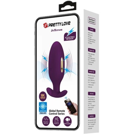 PRETTY LOVE - JEFFERSON PLUG ANAL CONTROLADO POR APP LILA PRETTY LOVE BOTTOM