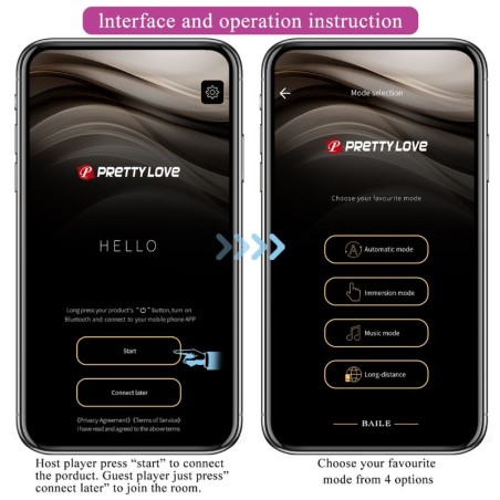 PRETTY LOVE - JEFFERSON PLUG ANAL CONTROLADO POR APP LILA PRETTY LOVE BOTTOM