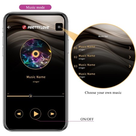 PRETTY LOVE - JEFFERSON PLUG ANAL CONTROLADO POR APP LILA PRETTY LOVE BOTTOM