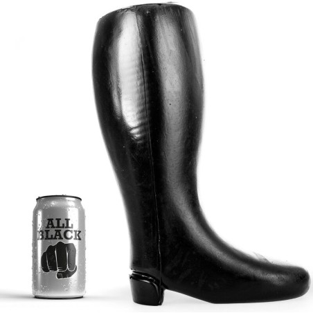 ALL BLACK - BOTA GIGANTE FISTING SUAVE 31 CM ALL BLACK