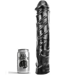 ALL BLACK - DILDO GIGANTE FISTING SUAVE 32 CM ALL BLACK