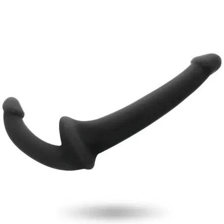 Dildo con Arnés sin Sujeción Negro | Addicted Toys