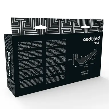 Dildo con Arnés sin Sujeción Negro | Addicted Toys