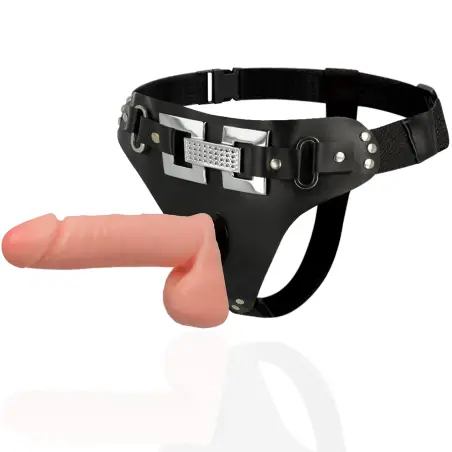 Arnés Deluxe con Vibración Realístico 18 cm Ø 4.5 cm