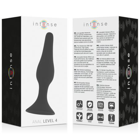 INTENSE - ANAL LEVEL 4 15.5CM NEGRO INTENSE ANAL TOYS