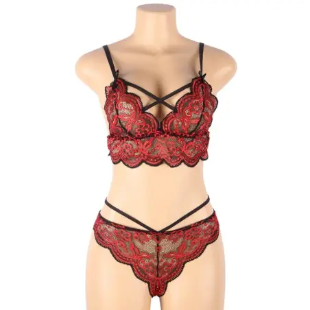 Set Dos Piezas Top y Panties Encaje S/M | Subblime