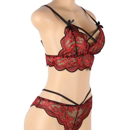 Set Dos Piezas Top y Panties Encaje S/M | Subblime