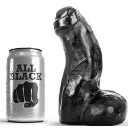 ALL BLACK - REALISTIC DONG NEGRO 17 CM ALL BLACK
